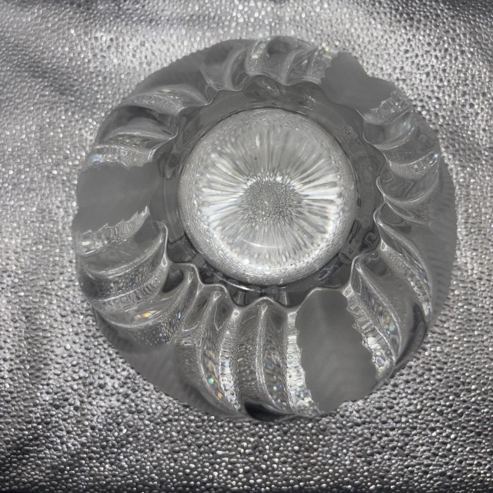 VTG Imperlux Lead Crystal Cut Bowl Dogwood Pattern Frosted Clear Fruit Punch‎ - Picture 5 of 5